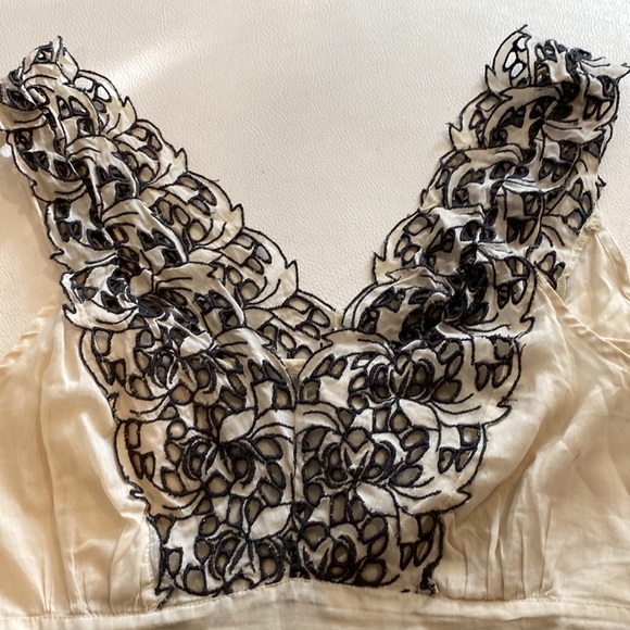 Anthropologie Floreat sleeveless embroidered lace blouse - Picture 5 of 6